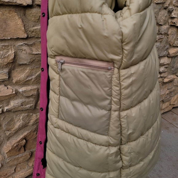 Vintage Columbia Pink Long Coat Woman's Size Large - Picture 10 of 11